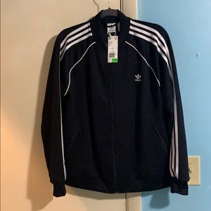 Adidas black track jacket Size XL